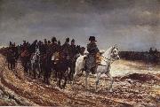 Jean-Louis-Ernest Meissonier Napoleon on the expedition of 1814 oil painting artist